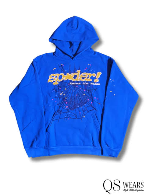 Dark Blue SP5DER Hoodie